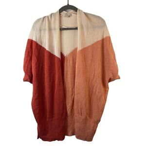 Skies and Blue Pink Open Front Cardigan Size Medium